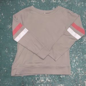 Grey Striped Sweater